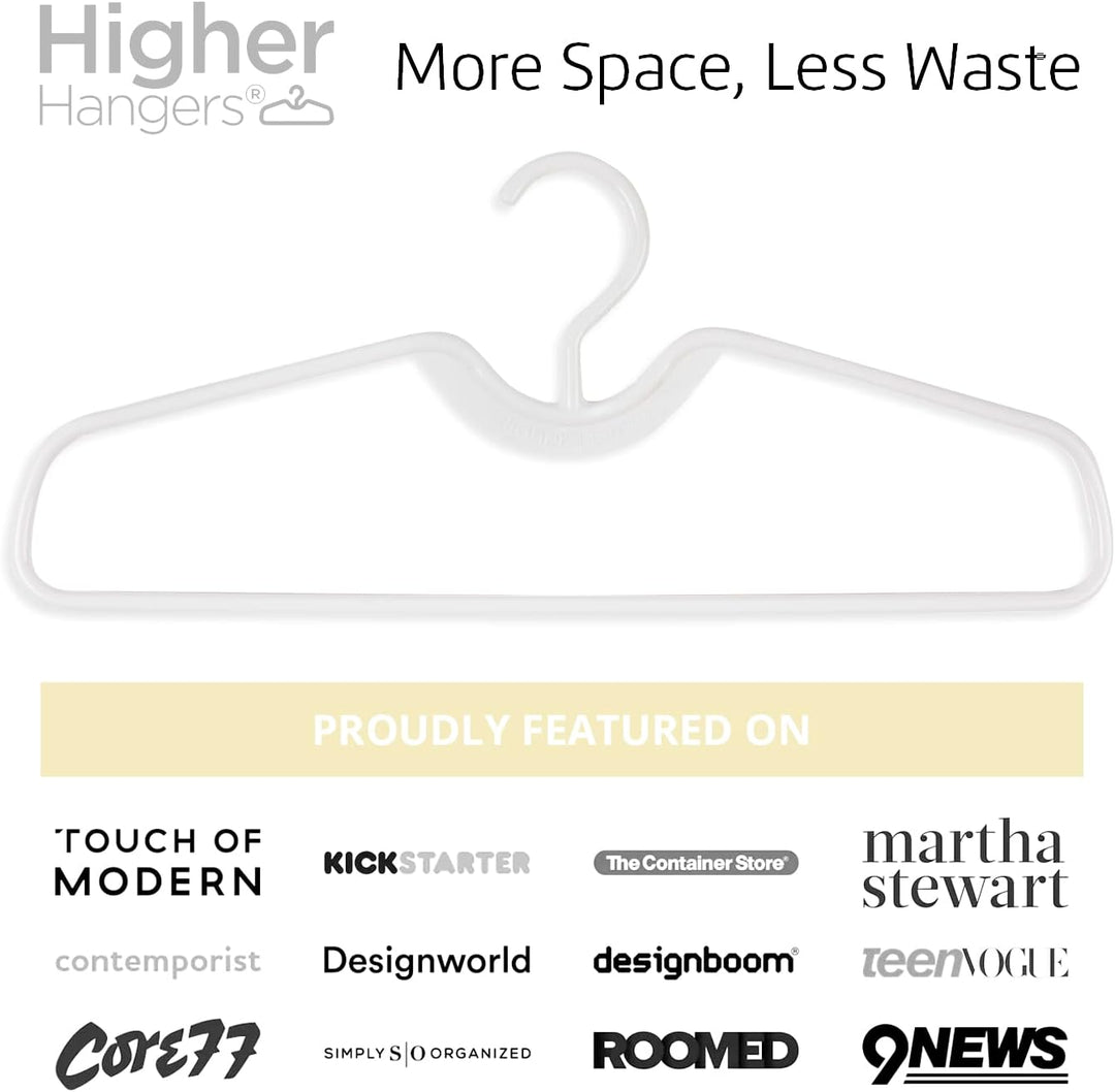 Higher Hangers Classic White heavy-duty tube hangers